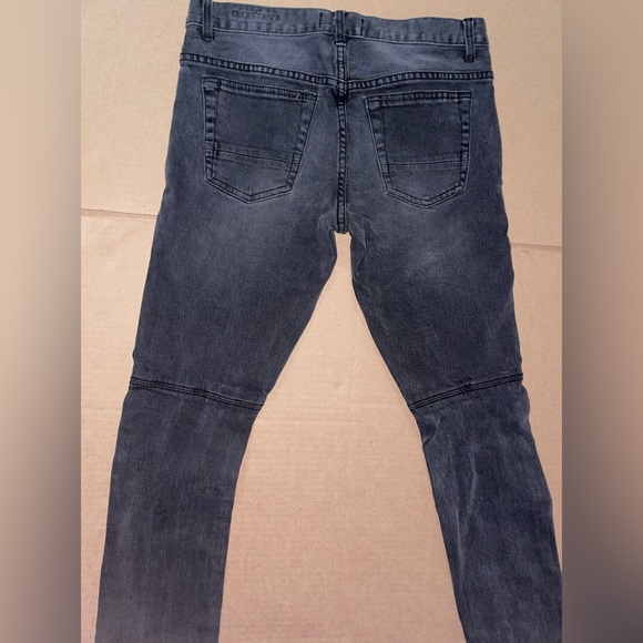 Pacsun Black Biker Denim Skinny Jeans - Picture 2 of 5